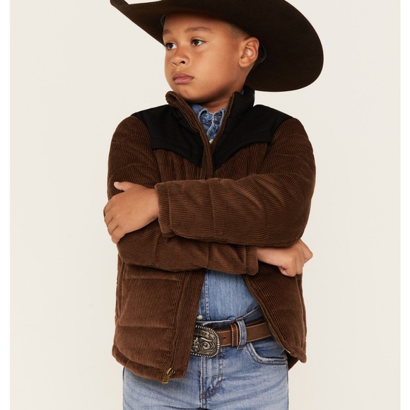 Cody James Boys Corduroy Puffer‎ Jacket - Picture 1 of 6